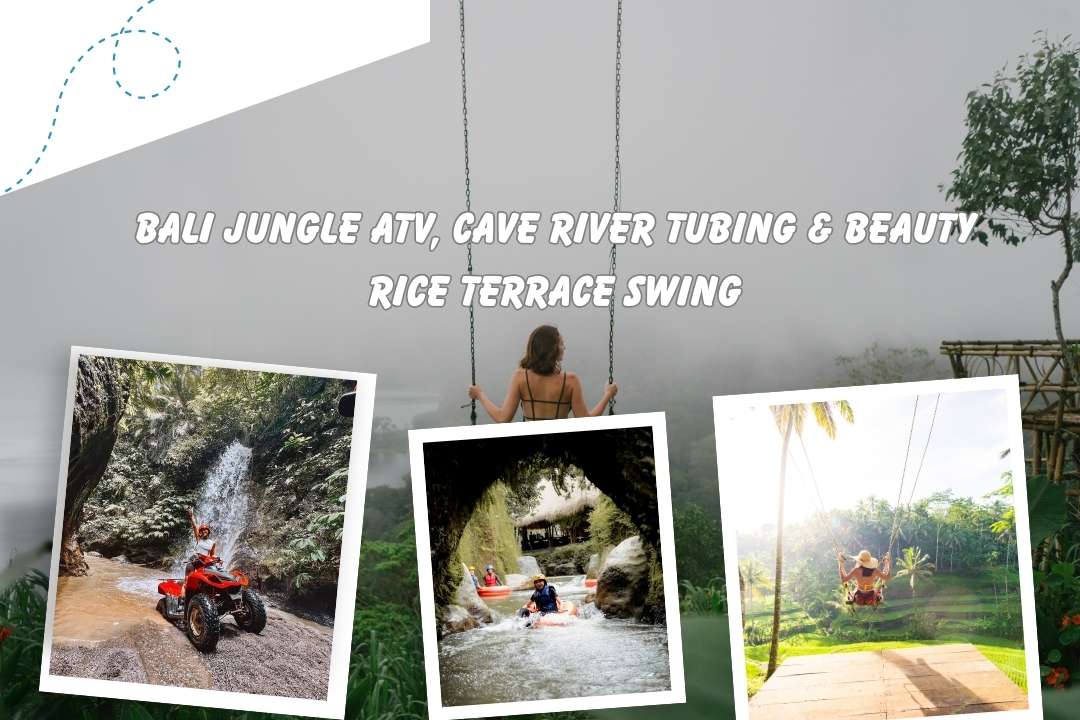 Bali Jungle ATV, Cave River Tubing & Beauty Rice Terrace Swing