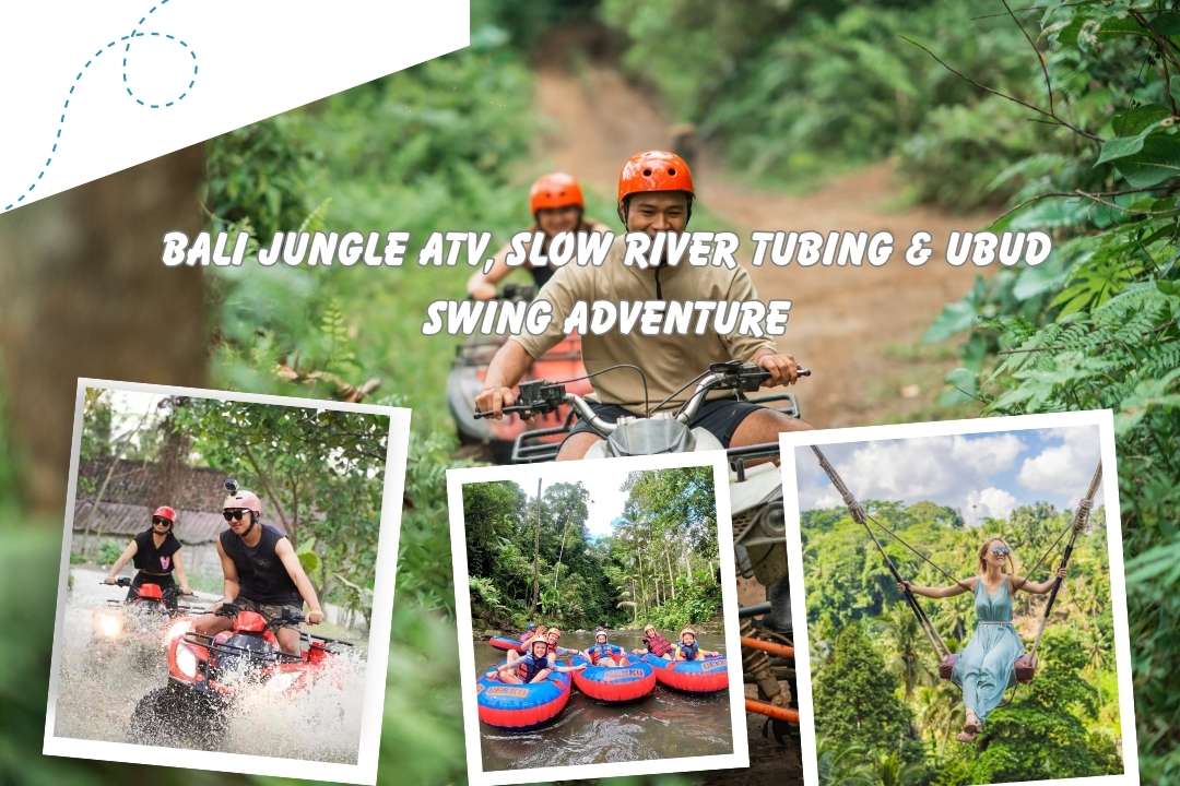 Bali Jungle ATV, Slow River Tubing & Ubud Swing Adventure