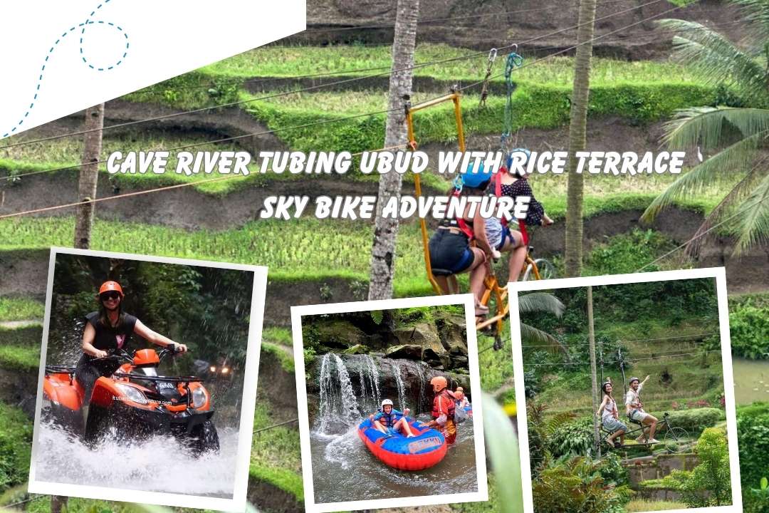 Cave River Tubing Ubud With Rice Terrace Sky Bike Adventure