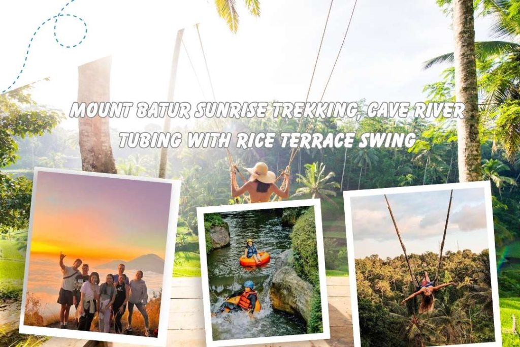 Mount Batur Sunrise Trekking, Cave River Tubing With Rice Terrace Swing