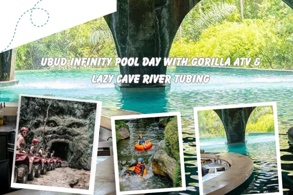 Ubud Infinity Pool Day with Gorilla ATV & Lazy Cave River Tubing
